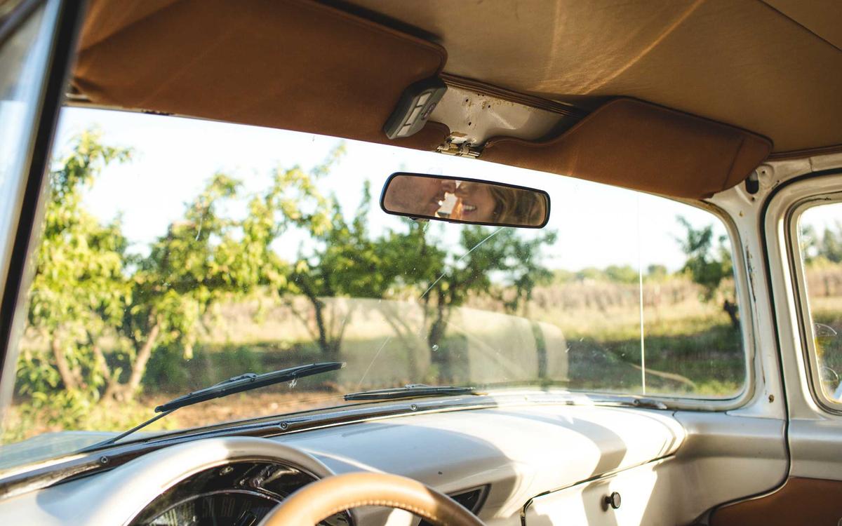 Forest path in autumn